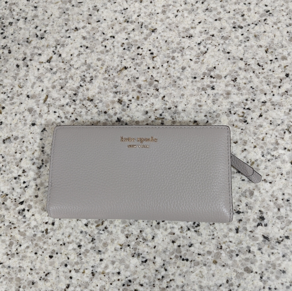 Kate spade roulette wallet (gray)